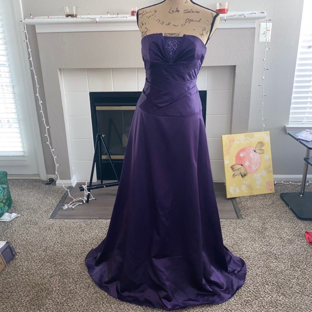 Long purple formal dress